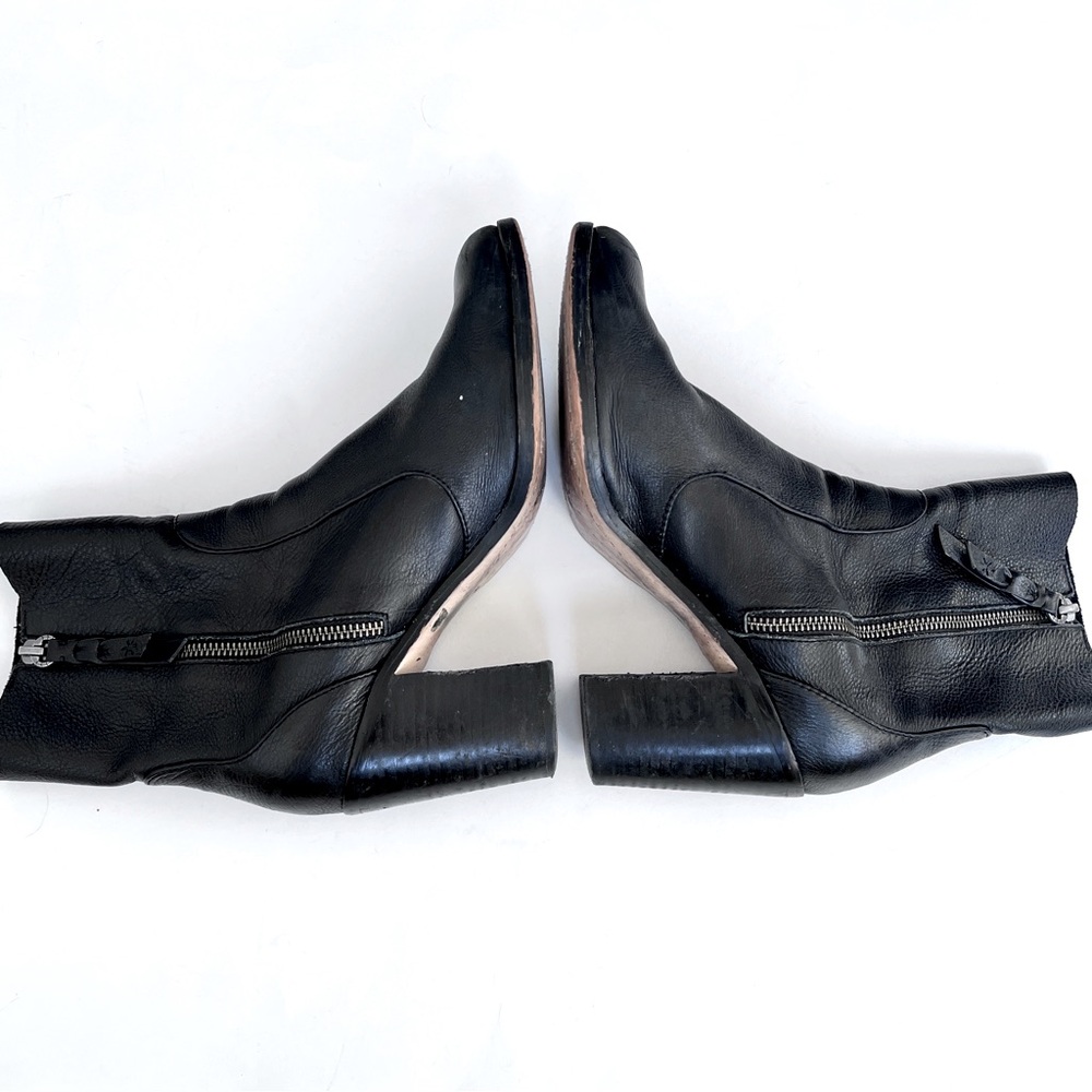 Splendid Black Leather Ankle Boots Size 9.5 - Picture 7 of 11